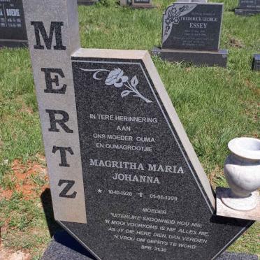 MERTZ Magritha Maria Johanna 1928-1999 :: VAN DER MERWE Tinus 1963-2015 