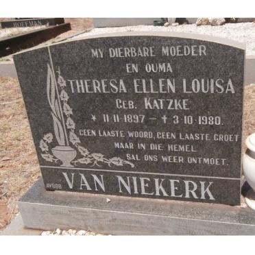 NIEKERK Theresa Ellen Louisa, van nee KATZKE 1897-1980