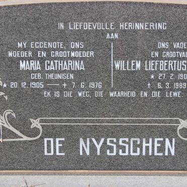NYSSCHEN Willem Liefbertus Jacobus, de 1903-1989 &amp; Maria Catharina THEUNISEN 1905-1976
