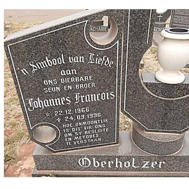 OBERHOLZER Johannes Francois 1966-1996