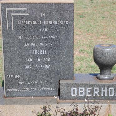 OBERHOLZER Johannes Daniël Stephanus 1949-1969 &amp; Corrie 1920-1964