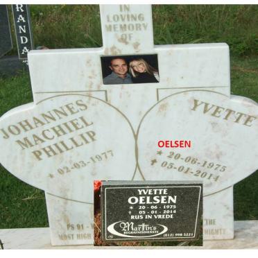 OELSEN Johannes Machiel Phillip 1977- &amp; Yvette 1975-2014