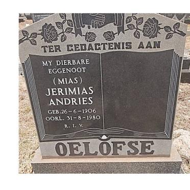 OELOFSE Jerimias Andries 1906-1980