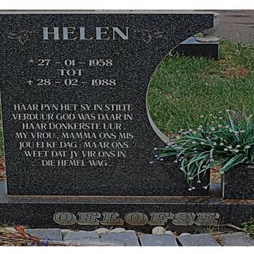 OELOFSE Helen 1958-1988