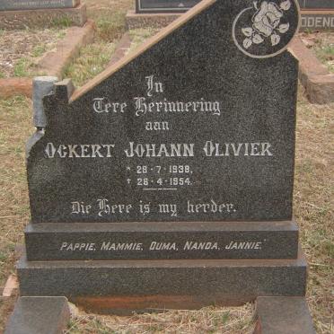 OLIVIER Ockert Johann 1938-1954