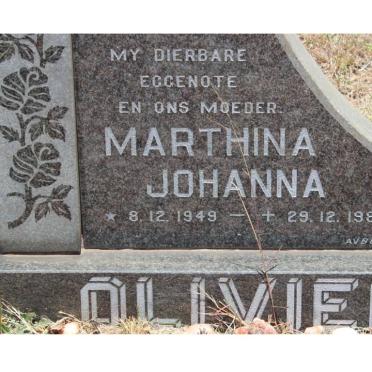 OLIVIER Marthina Johanna 1949-1981