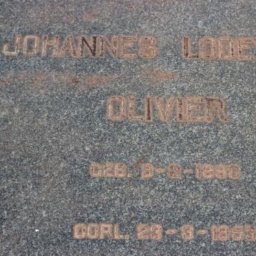 OLIVIER Johannes Lodewyk 1898-1953