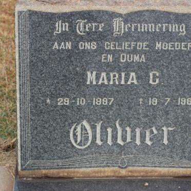 OLIVIER Maria C. 1897-1969