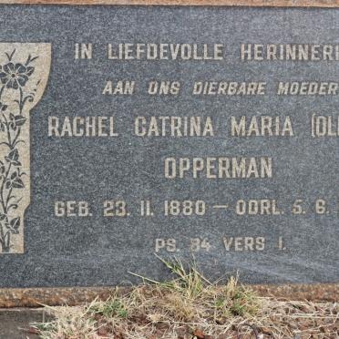 OPPERMAN Rachel Catrina Maria nee OLIVIER 1880-1956