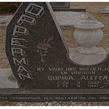 OPPERMAN Sophia Aletta 1932-1991