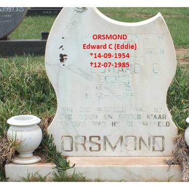 ORSMOND Edward C. 1954-1985
