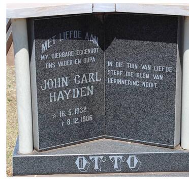 OTTO John Carl Hayden 1932-1986