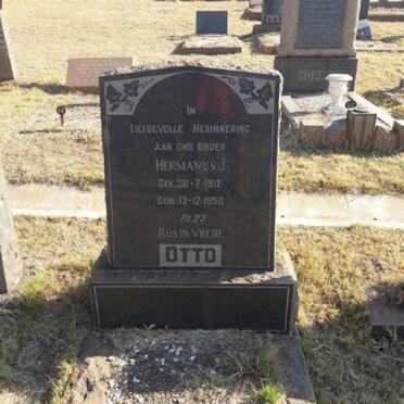 OTTO Hermanus J. 1912-1950