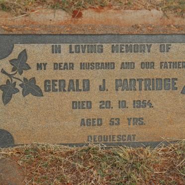 PARTRIDGE Gerald J. -1954