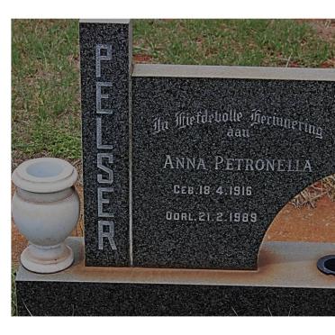PELSER Anna Petronella 1916-1989