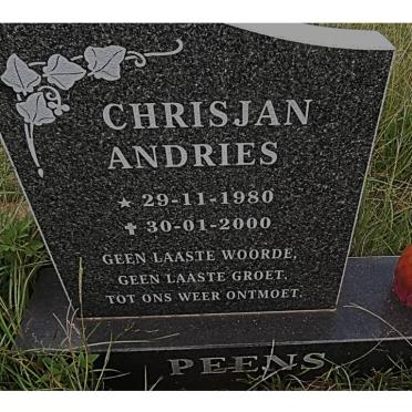 PEENS Chrisjan Andries 1980-2000