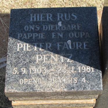 PENTZ Pieter Faure 1903-1981