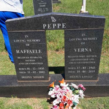 PEPPE Rafaele 1935-2002 &amp; Verna 1943-2019