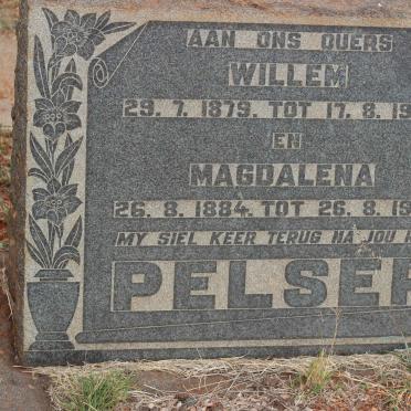 PELSER Willem 1879-1957 &amp; Magdalena 1884-1954