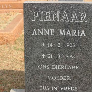 PIENAAR Anne Maria 1908-1993