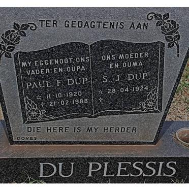 PLESSIS Paul F., du 1920-1988 &amp; S.J. 1924-