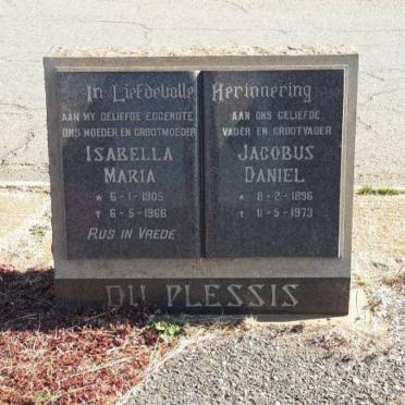 PLESSIS Jacobus Daniel, du 1896-1973 &amp; Isabella Maria 1905-1966