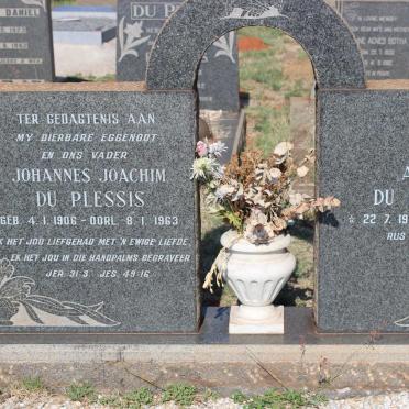 PLESSIS Johannes Joachim, du 1906-1963 &amp; Annie 1911-2003