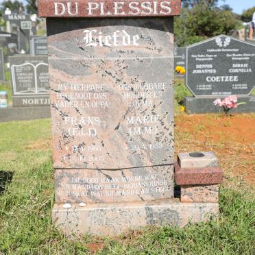 PLESSIS F.J.J., du 1960-2005 &amp; M.M. 1953-