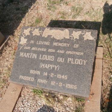 PLOOY Martin Louis, du 1945-1965