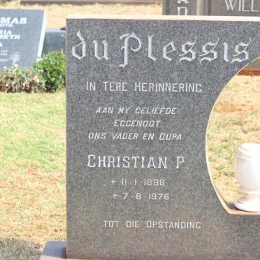 PLESSIS Christian P., du 1898-1976