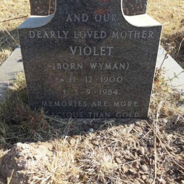 PLESSIS Josiah Francois, du 1890-1952 & Violet WYMAN 1900-1984