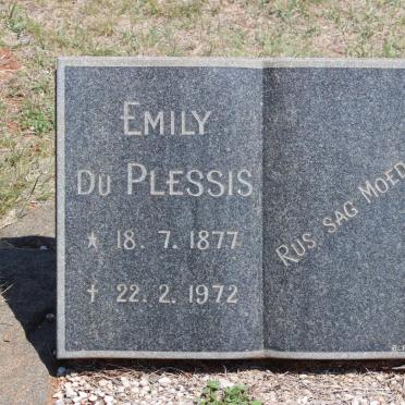 PLESSIS Emily, du 1877-1972
