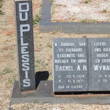 PLESSIS Wynand J., du 1914-1988 &amp; Rachel A.M. 1924-1977