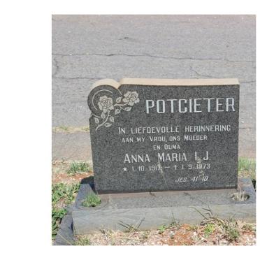 POTGIETER Anna Maria I.J. 1917-1973