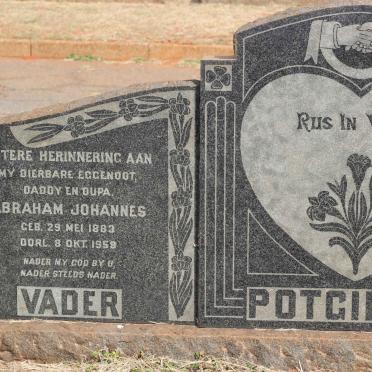 POTGIETER Abraham Johannes 1883-1959