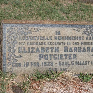POTGIETER Elizabeth Barbara 1928-1963