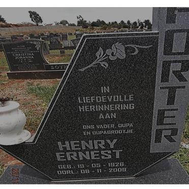 PORTER Henry Ernest 1926-2009