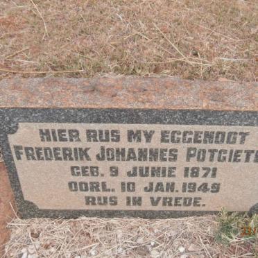 POTGIETER Frederik Johannes 1871-1949
