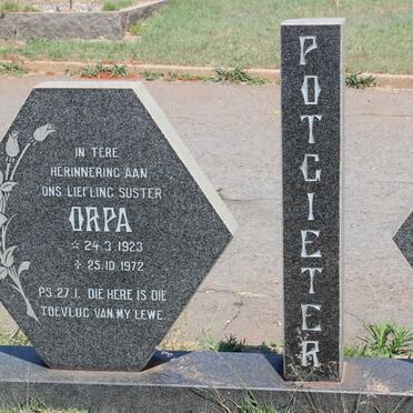 POTGIETER Orpa 1923-1972
