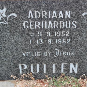 PULLEN Adriaan Gerhardus 1952-1952