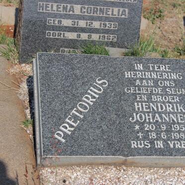 PRETORIUS Helena Cornelia 1939-1962 :: PRETORIUS Hendrik Johannes 1959-1989