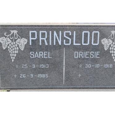 PRINSLOO Sarel 1913-1985 &amp; Driesie 1918-