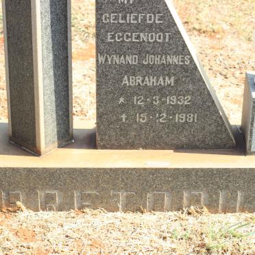 PRETORIUS Wynand Johannes Abraham 1932-1981