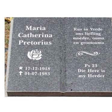 PRETORIUS Maria Catherina 1918-1983