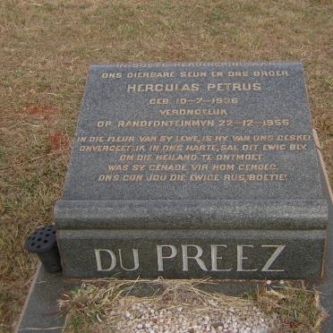 PREEZ Herculas Petrus, du 1936-1955