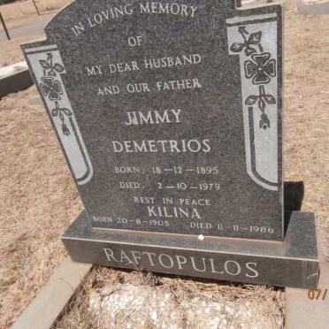RAFTOPULOS Jimmy Demetrios 1895-1979 &amp; Kilina 1905-1986