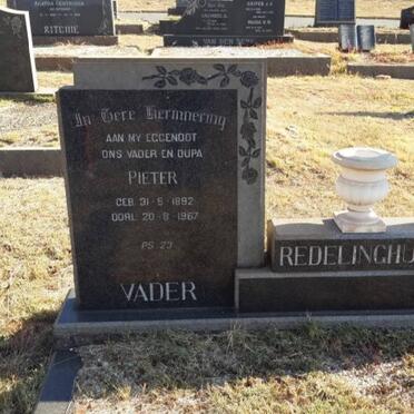 REDELINGHUYS Pieter 1892-1967 &amp; Annie 1889-1972