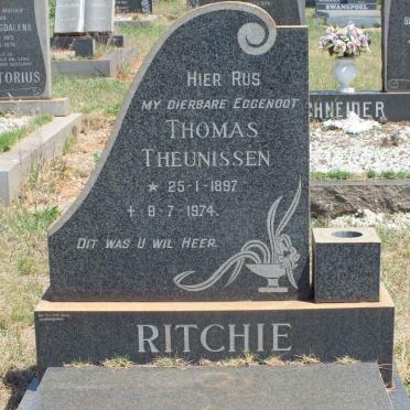 RITCHIE Thomas Theunissen 1897-1974