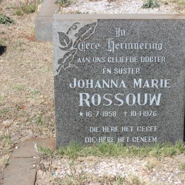ROSSOUW Johanna Marie 1958-1976