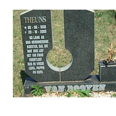 ROOYEN Theuns, van 1938-2005
